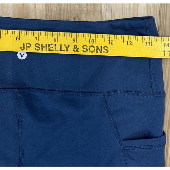 Velocity Blue Fleece Lined Serena Leggings Size M 28” - Picture 4 of 5